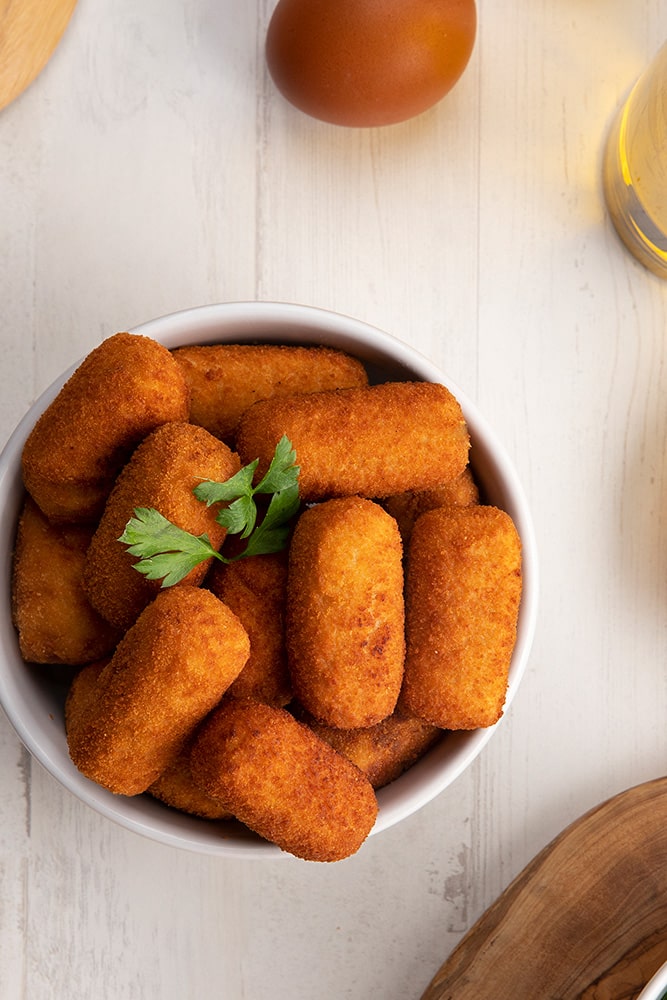 Croquete de Galinha – crocante e macio por dentro