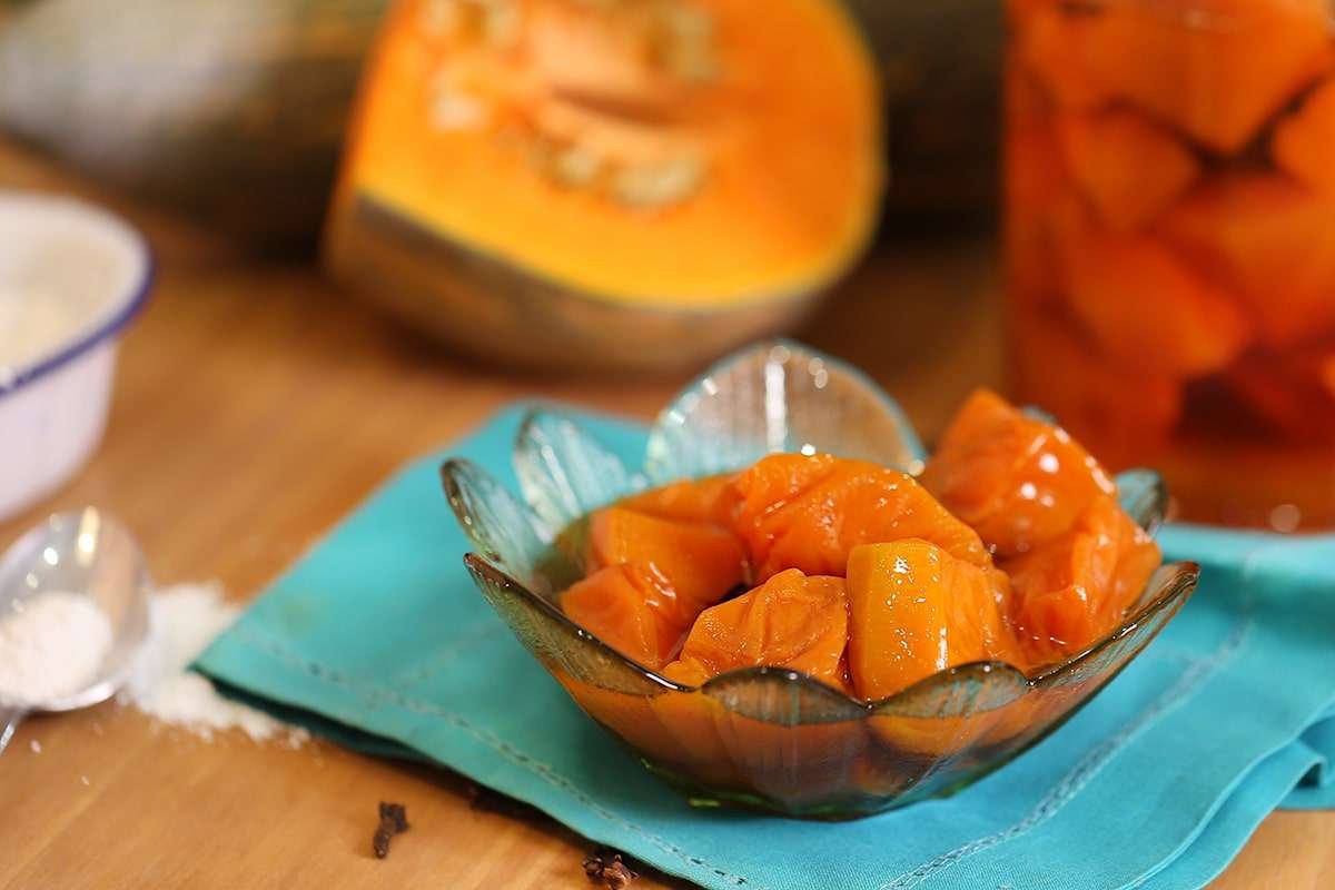 doce de abóbora com cal