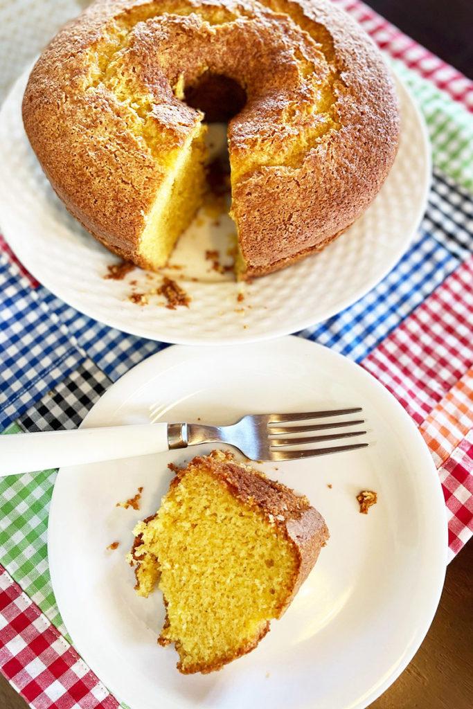 Bolo de milho caipira de liquidificador sem lactose