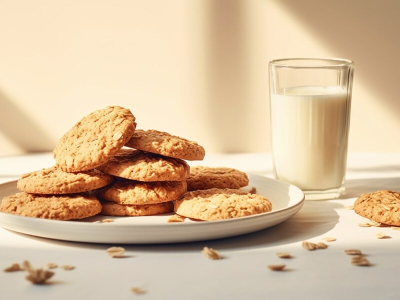 Biscoito de aveia, castanha e mel