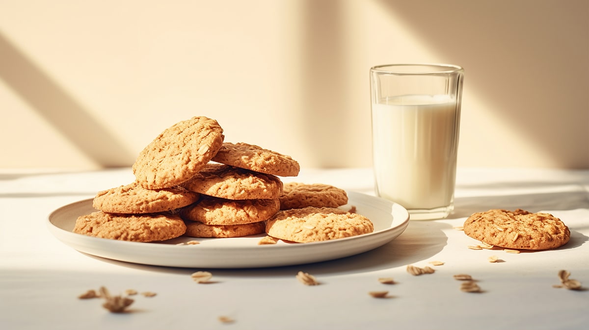 Biscoito de aveia, castanha e mel