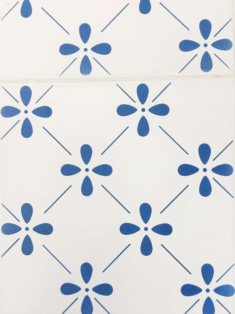 Ponto-cruz azulejos com gráfico